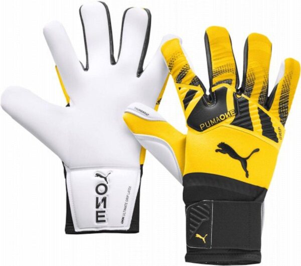 Brankářské rukavice Puma ONE GRIP 1 HYBRID PRO Žlutá / Černá