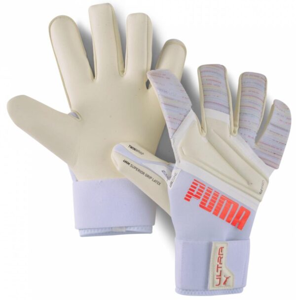 Brankářské rukavice Puma ULTRA Grip 1 Hybrid Pro Fialová / Bílá