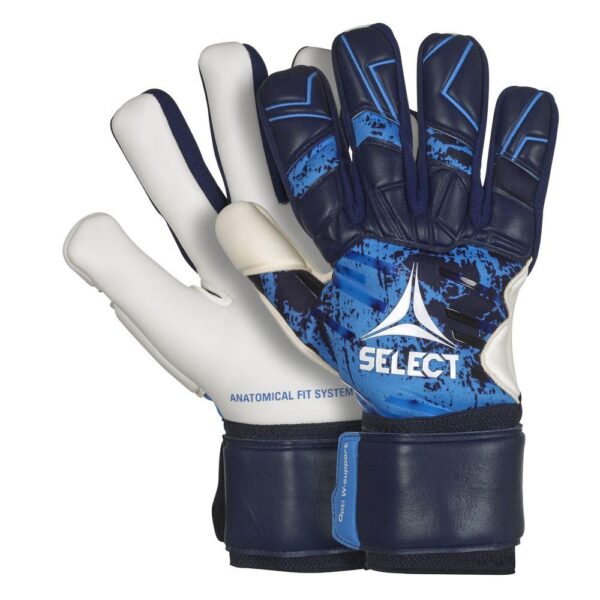 Brankářské rukavice Select GK gloves 77 Super Grip bílo modrá Modrá