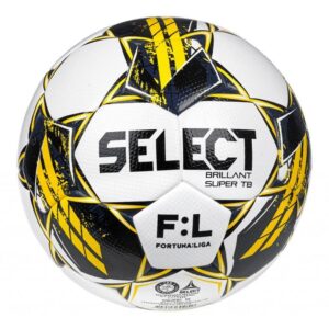 Fotbalový míč Select FB Brillant Super TB CZ Fortuna Liga 2022/23 Bílá / Žlutá