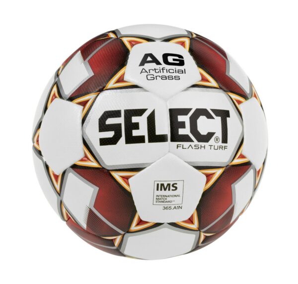 Fotbalový míč Select FB Flash Turf bílo červená Červená