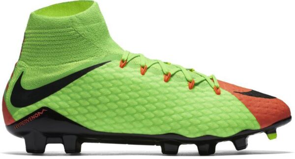 Kopačky Nike HYPERVENOM PHATAL III DF FG Zelená / Oranžová