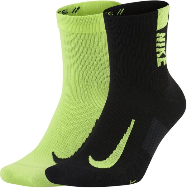 Ponožky Nike Multiplier Černá / Zelená